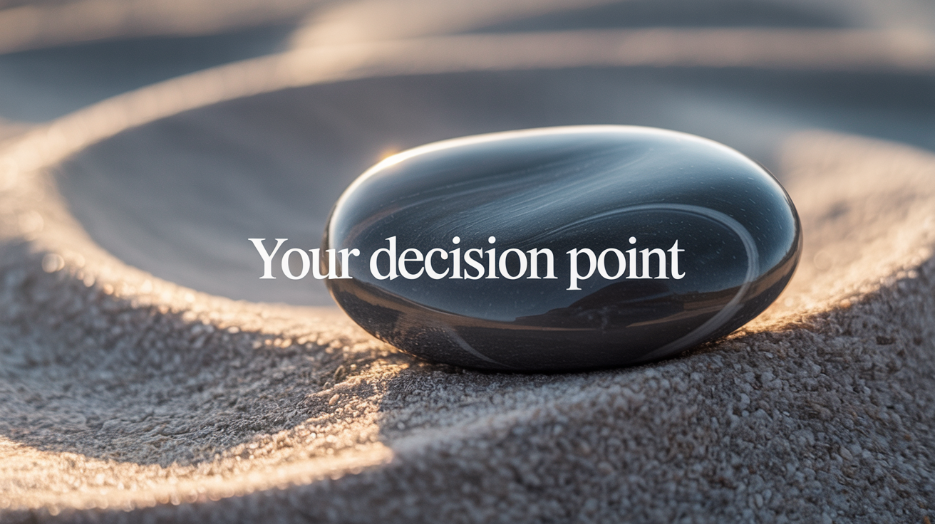 Critical decision point between traditional affirmations and Inner Influencing