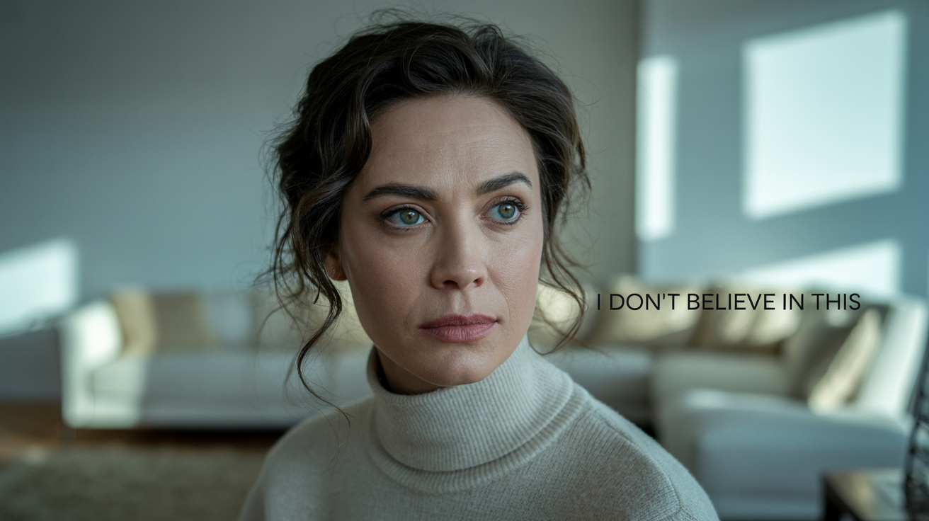 Brain mechanisms that reject positive affirmations