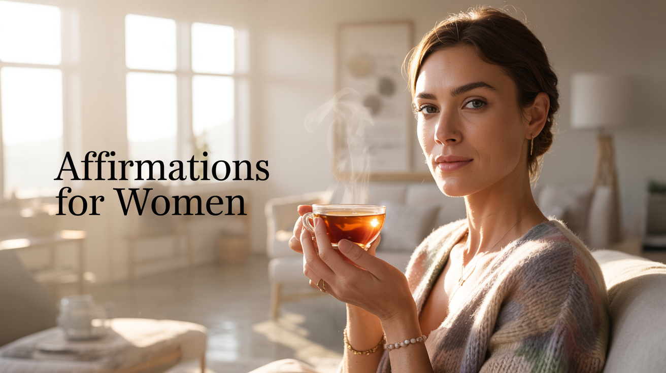 Woman building confidence and setting boundaries with effective affirmations