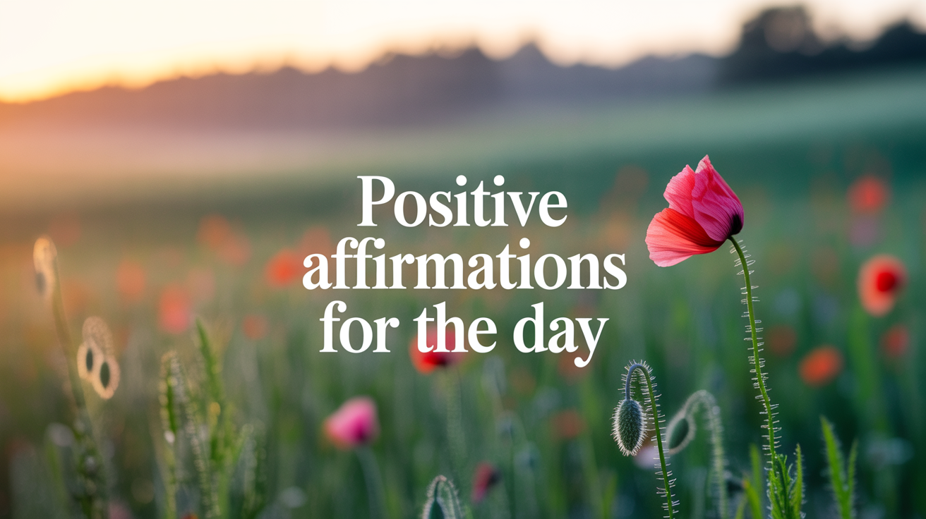 Person starting day with positive affirmations for daily success programming